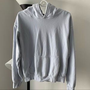 Brandy Melville Light Blue Hoodie Sweatshirt